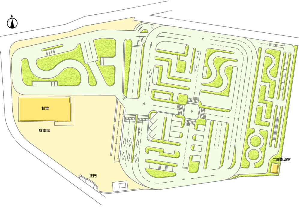 校内教習コースレイアウト